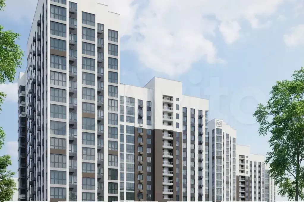 2-к. квартира, 42,4 м, 13/16 эт. - Фото 1