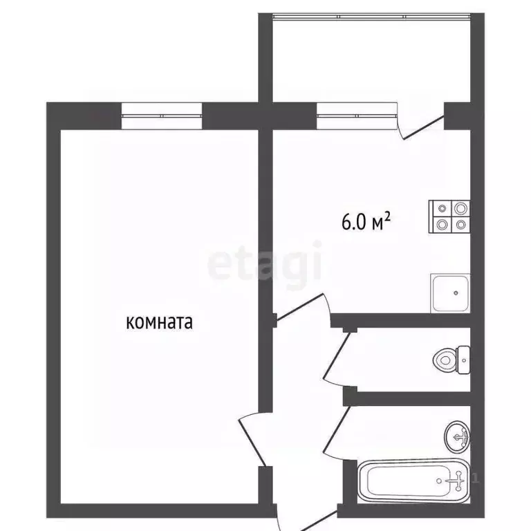 1-к кв. Ростовская область, Ростов-на-Дону просп. Михаила Нагибина, ... - Фото 1