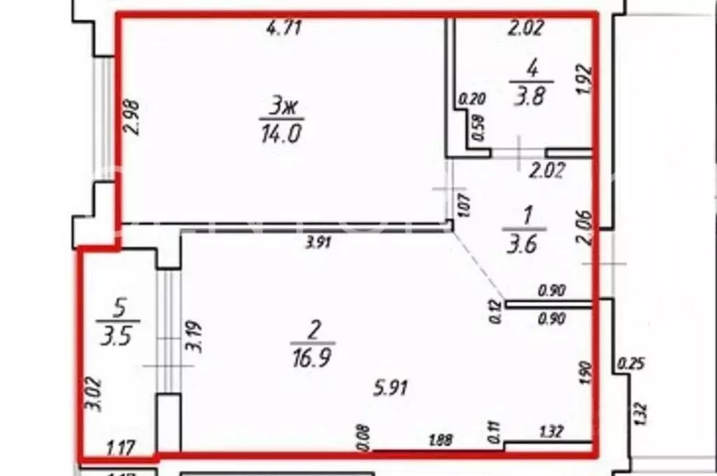 1-к кв. Калининградская область, Калининград Интернациональная ул., 14 ... - Фото 2