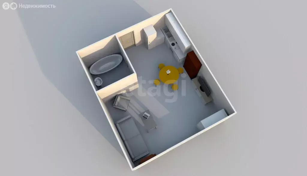 1-комнатная квартира: Южно-Сахалинск, проспект Победы, 81 (22 м) - Фото 2