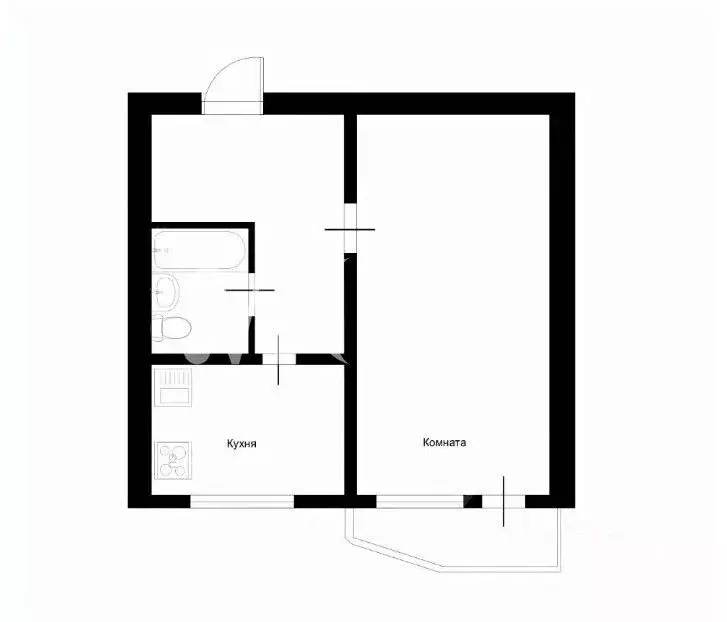 1-к кв. Москва Профсоюзная ул., 113К2 (37.8 м) - Фото 2
