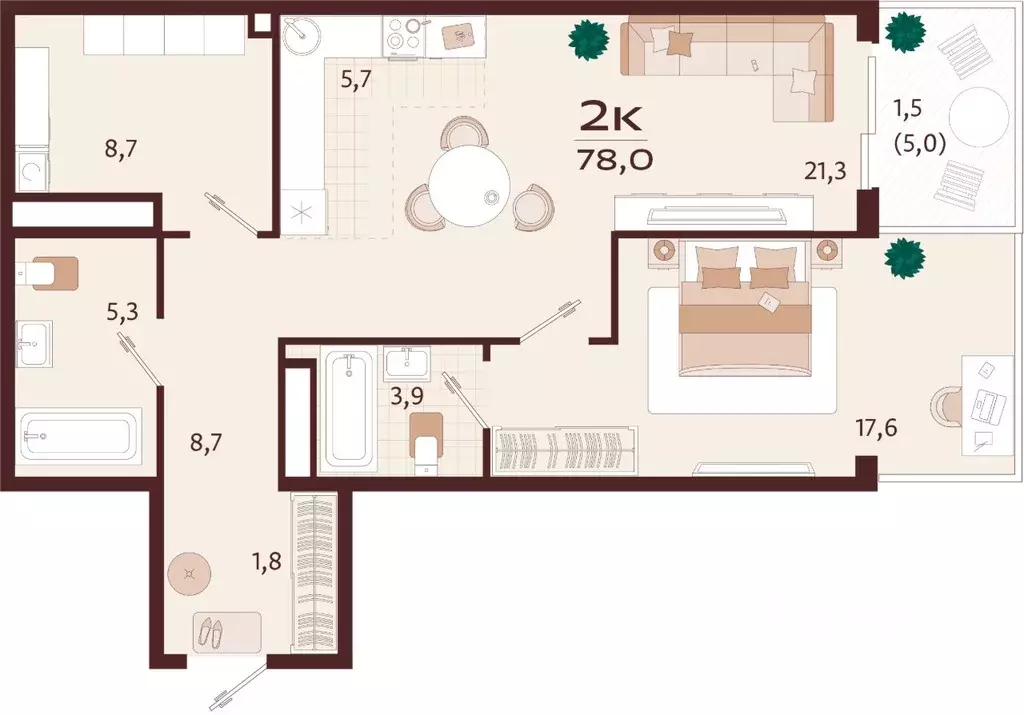 2-к кв. Крым, Ялта ул. Спендиарова, 5 (78.0 м) - Фото 1