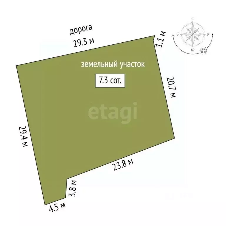 Участок в Тюменская область, с. Уват ул. Первомайская, 16 (7.0 сот.) - Фото 1