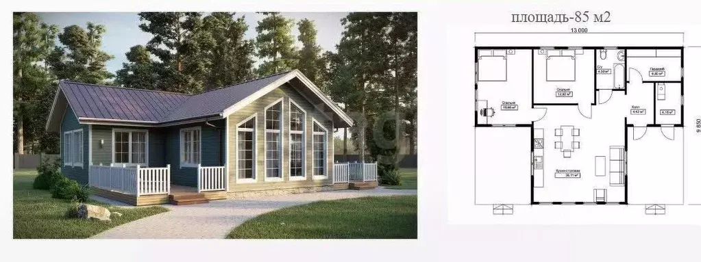 Участок в Воронежская область, Семилукский район, с. Девица, Поречье-2 ... - Фото 1