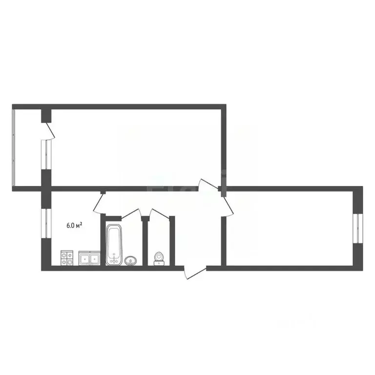 2-к кв. Нижегородская область, Выкса Юбилейный мкр, 2 (44.6 м) - Фото 2