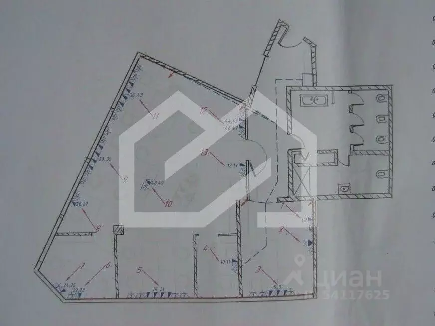 Помещение свободного назначения в Москва Тургеневская пл., 2 (190 м) - Фото 1
