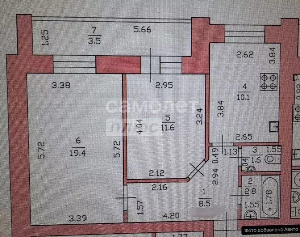 2-к кв. Марий Эл, Йошкар-Ола ул. Павлова, 6 (60.0 м) - Фото 2