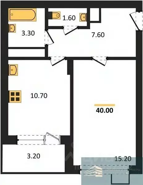 1-к кв. Воронежская область, Воронеж бул. Содружества, 6 (40.0 м) - Фото 1