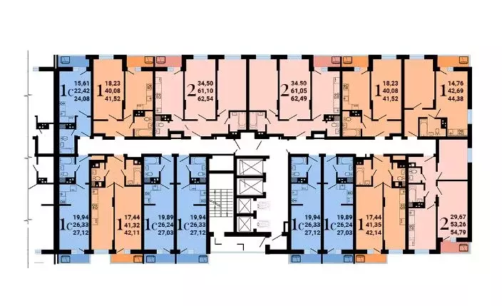 1-к кв. Воронежская область, Воронеж ул. Антонова-Овсеенко, 35С (42.11 ... - Фото 2
