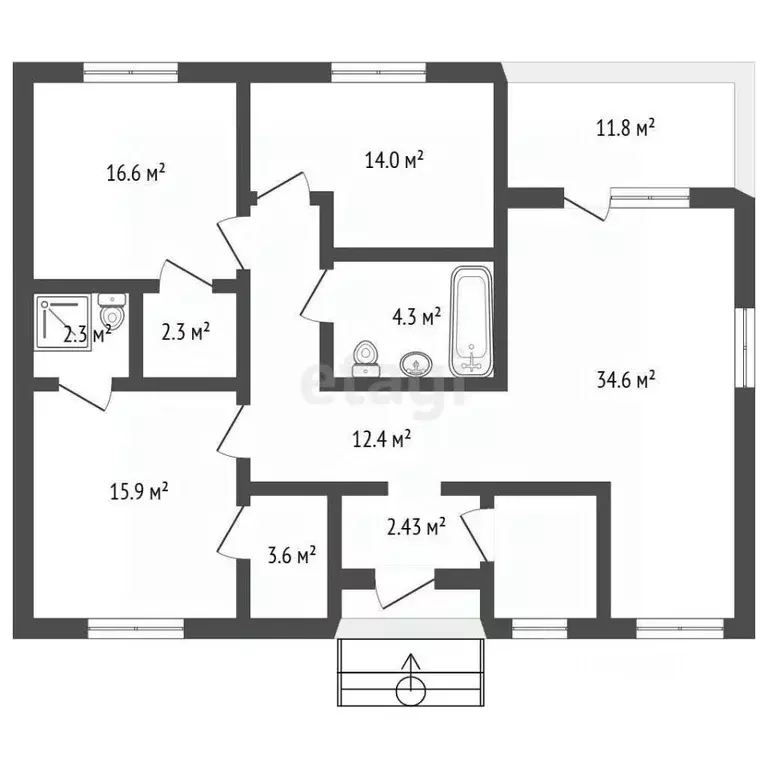 Дом в Ростовская область, Аксайский район, Большелогское с/пос, ... - Фото 2