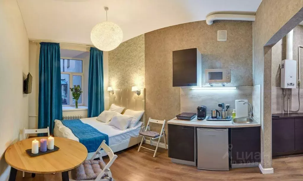 Студия Санкт-Петербург ул. Марата, 59 (16.7 м) - Фото 0