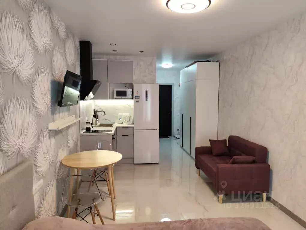 Студия Москва 1-я Магистральная ул., 25 (26.2 м) - Фото 1