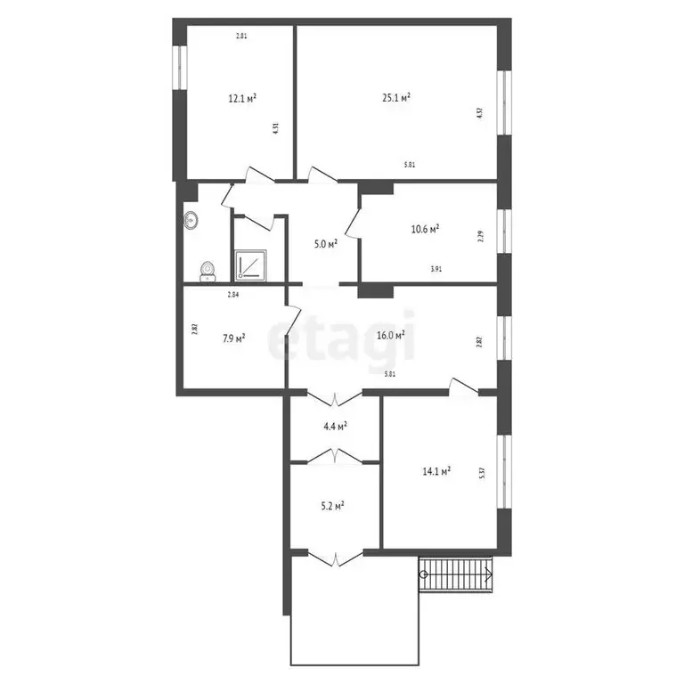 Офис (107.5 м) - Фото 1