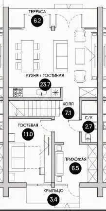 Таунхаус 103 м на участке 2 сот. - Фото 0