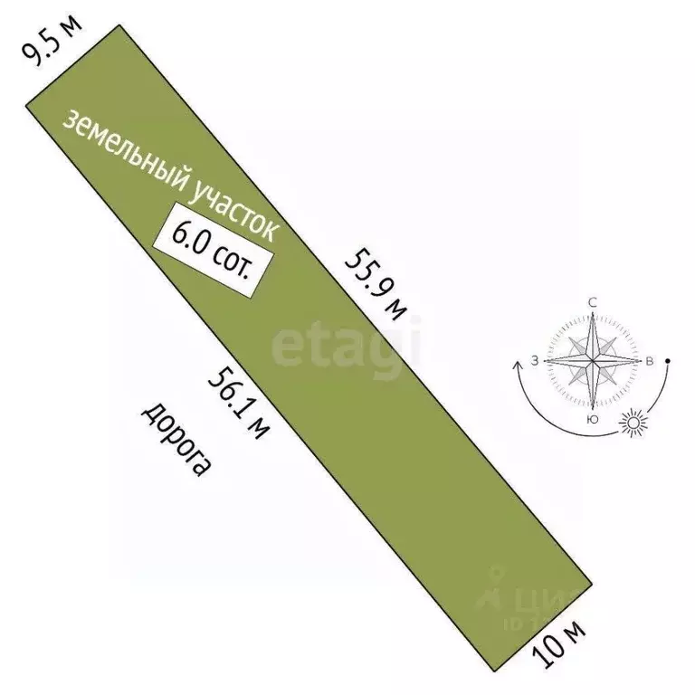 Участок в Крым, Симферопольский район, с. Трудовое  (6.0 сот.) - Фото 1