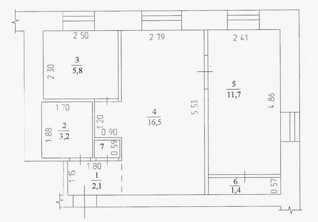 2-к кв. Кемеровская область, Кемерово ул. Рукавишникова, 7 (41.2 м) - Фото 1
