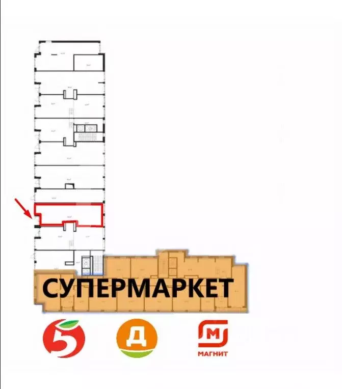 Торговая площадь в Московская область, Химки Клязьма-Старбеево мкр, ... - Фото 2