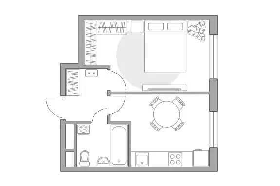 1-комнатная квартира: Одинцовский городской округ, территориальное ... - Фото 1