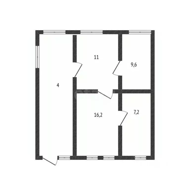 Дом в Белгородская область, Вейделевский район, с. Белый Колодезь ул. ... - Фото 2