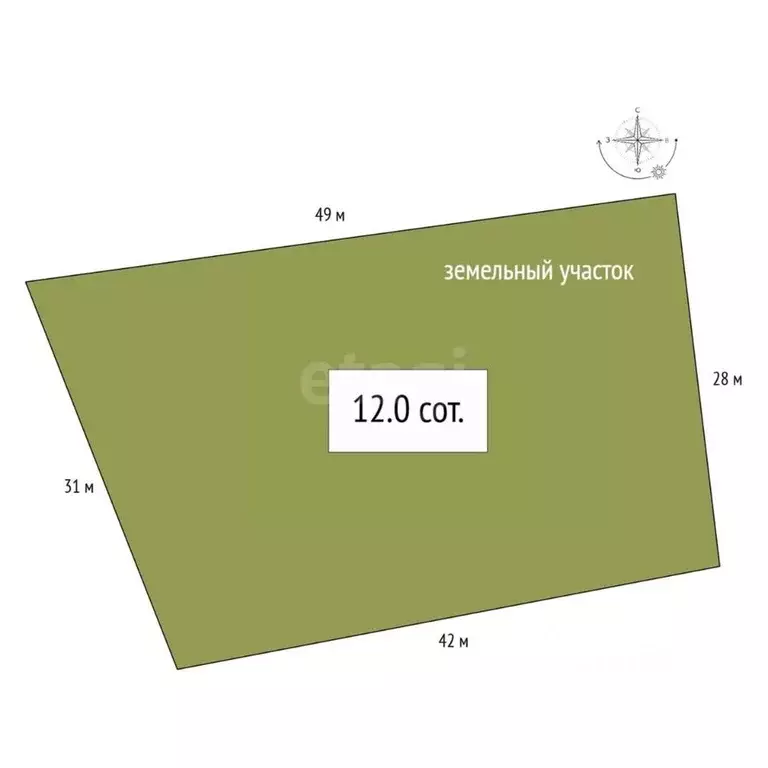 Участок в Алтай, Майминский район, с. Подгорное Центральная ул. (12.0 ... - Фото 1