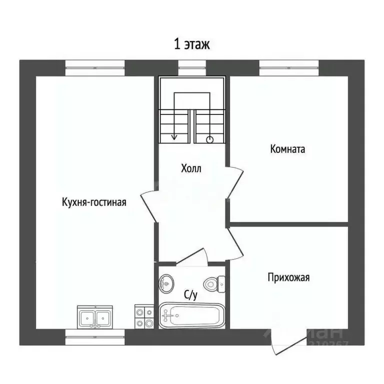 Таунхаус в Татарстан, Нижнекамск ул. Кедровая, 6 (172 м) - Фото 2
