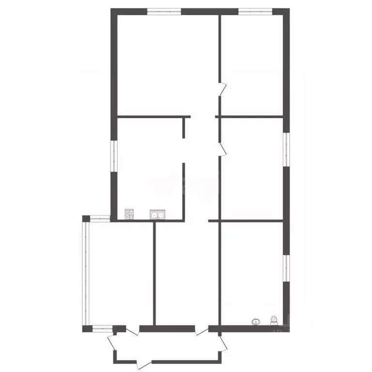 Дом в Тюменская область, с. Юргинское ул. Зеленая (51 м) - Фото 2
