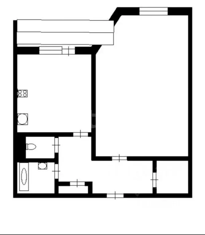 1-к кв. Саха (Якутия), Якутск ул. Ойунского, 33/1 (38.5 м) - Фото 1