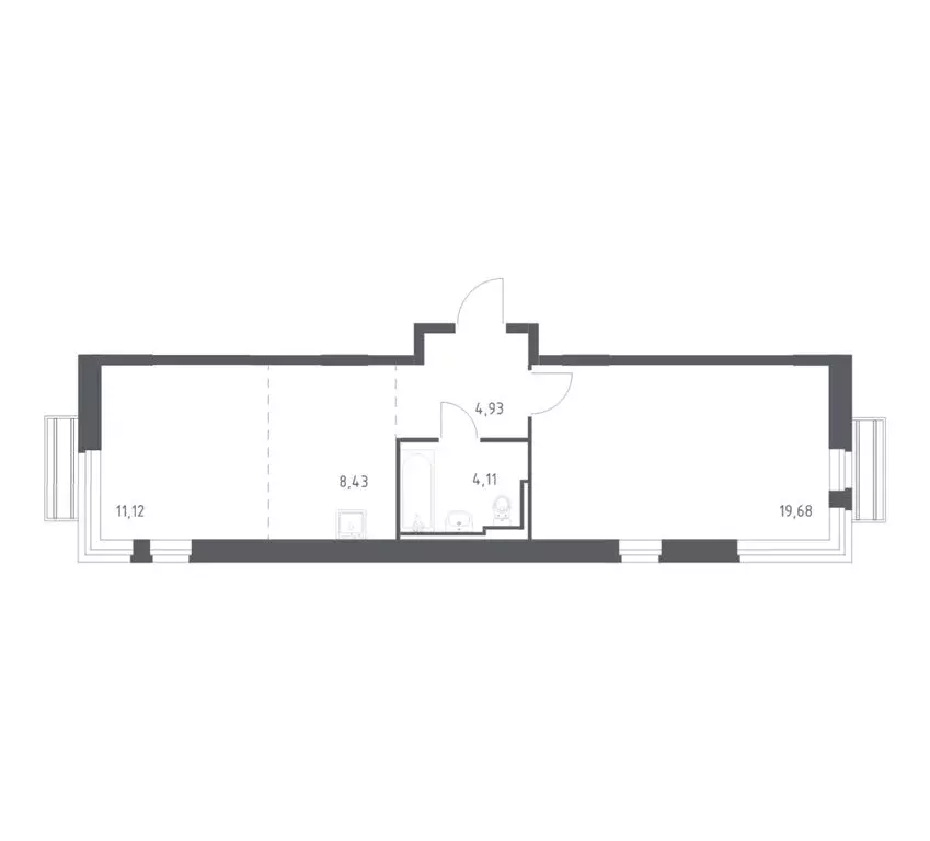 1-комнатная квартира: село Лайково, микрорайон Город-Событие, ЖК ... - Фото 1