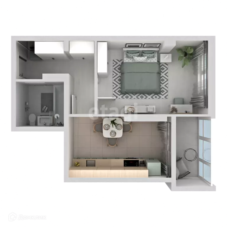 Продаётся 1-к квартира, 39 м - Фото 1