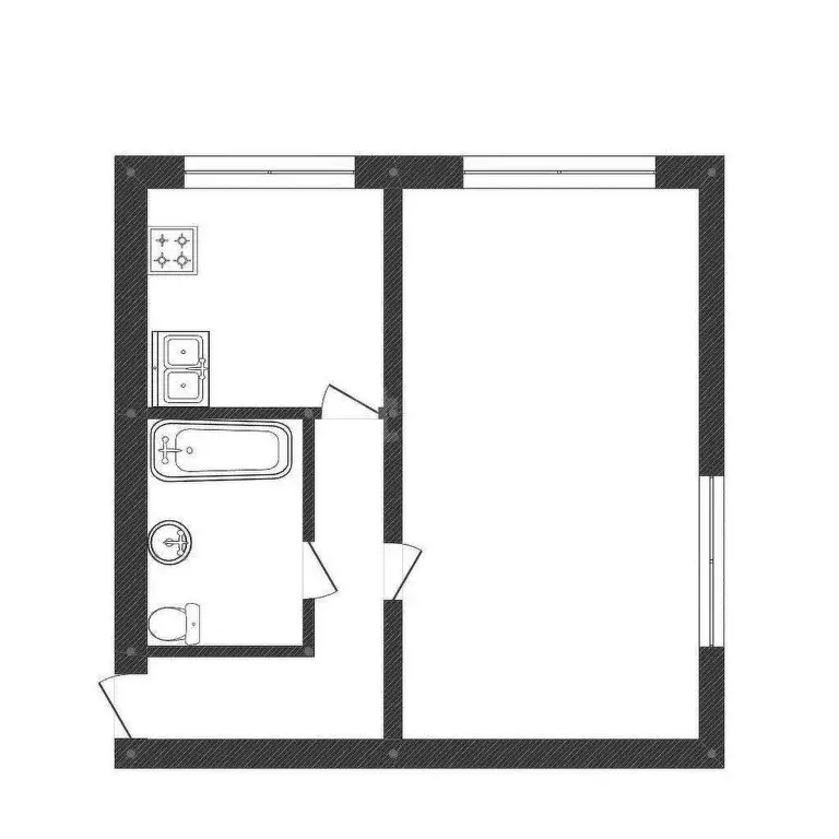 1-комнатная квартира: Кострома, Никитская улица, 66 (29.5 м) - Фото 0