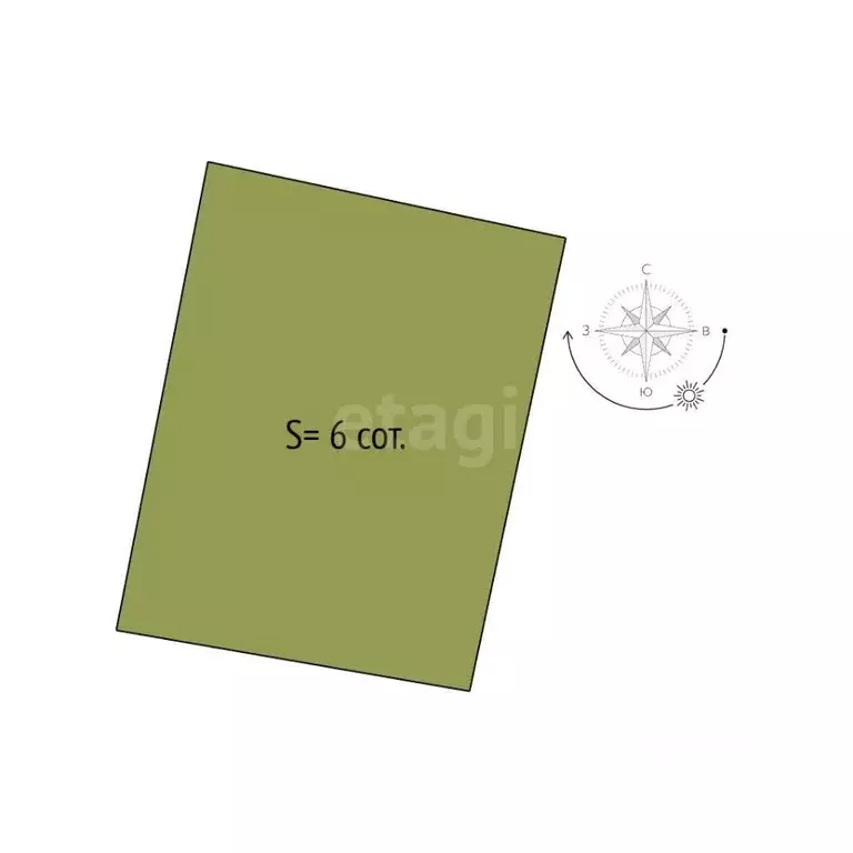 Участок в Новосибирская область, Новосибирский район, Плотниковский ... - Фото 1