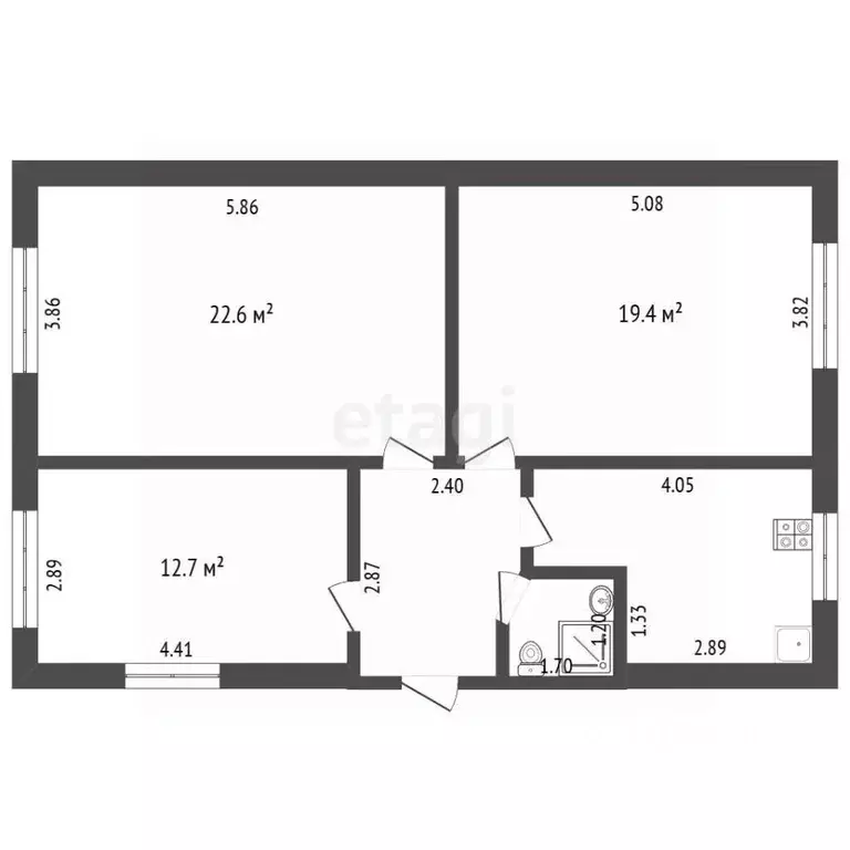 Дом в Тюменская область, Тюмень ул. Победы (74 м) - Фото 2