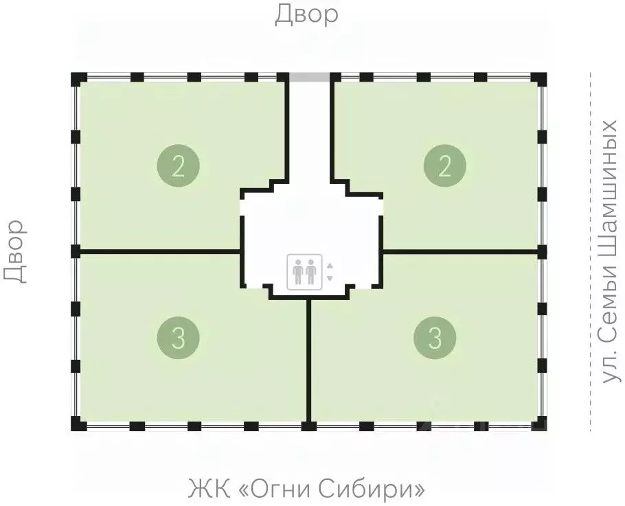 2-к кв. Новосибирская область, Новосибирск Мылзавод жилой комплекс ... - Фото 1