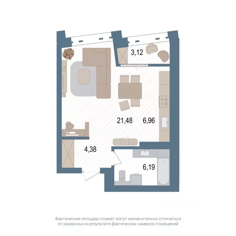 1-к кв. Башкортостан, Уфа ул. Пархоменко, 156Ж (40.7 м) - Фото 1