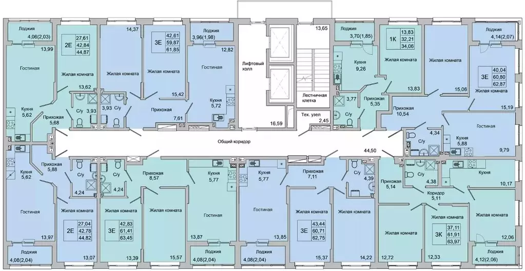 3-к кв. Ростовская область, Батайск ул. Булгакова, 11 (63.45 м) - Фото 2