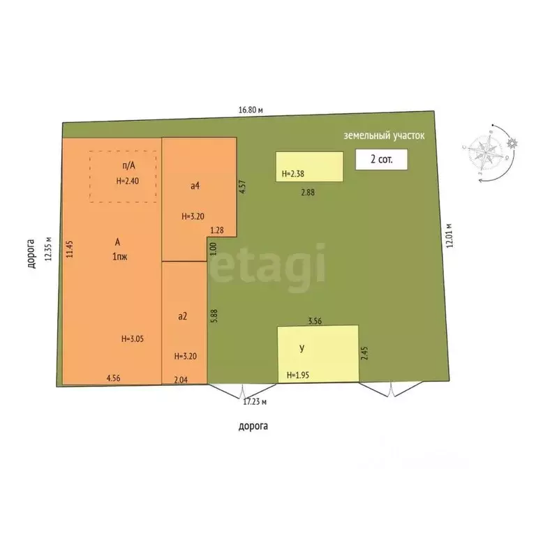 Дом в Ростовская область, Ростов-на-Дону Берберовка мкр, пер. ... - Фото 2