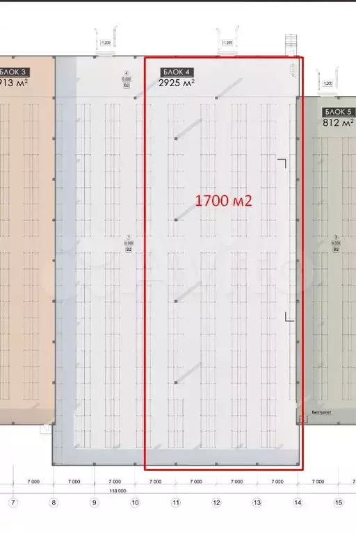 Склад класса А, 2050 м - Фото 0