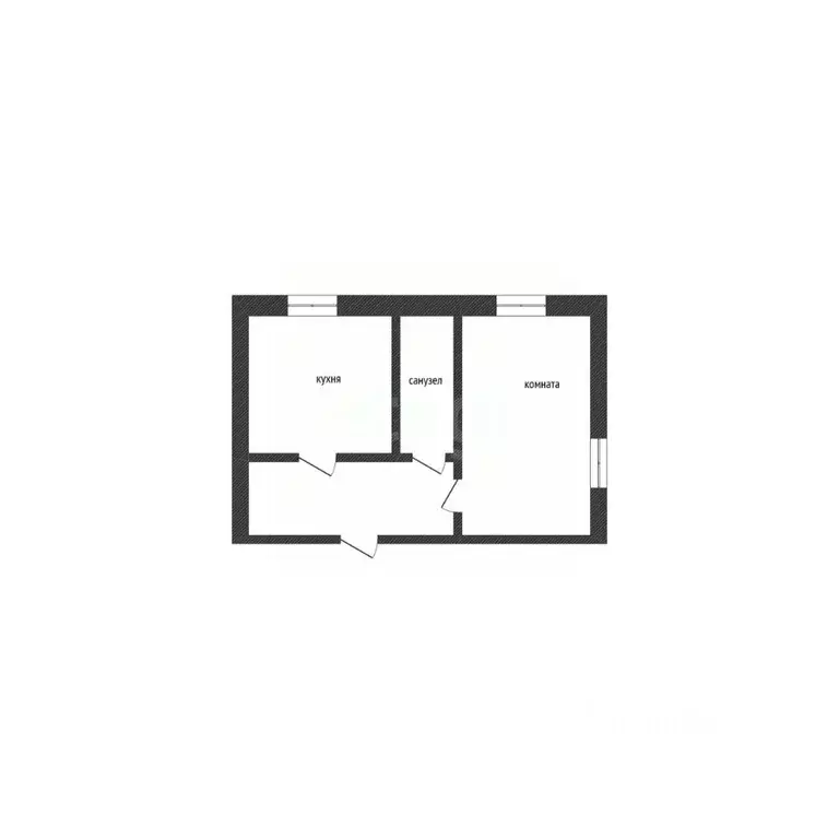 1-к кв. Курганская область, с. Кетово ул. Космонавтов, 45В (33.6 м) - Фото 2