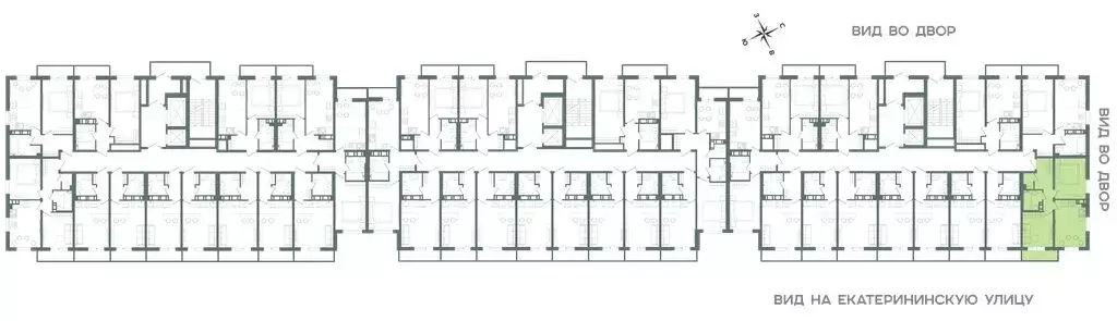 2-комнатная квартира: Мурино, Екатерининская улица, 11 (42.6 м) - Фото 1