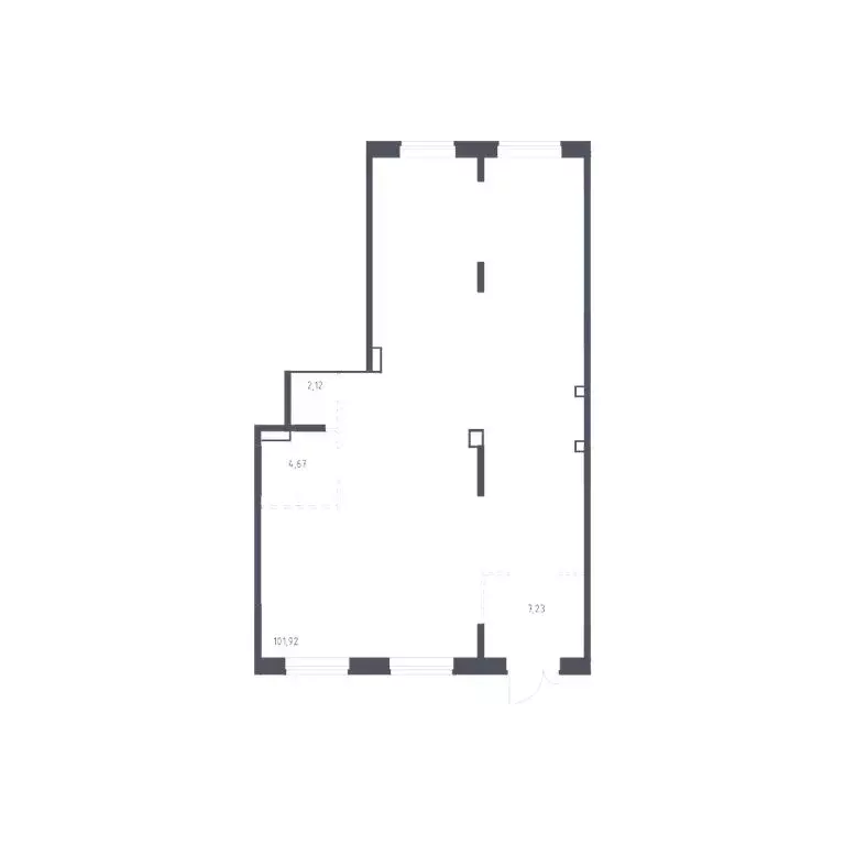 Помещение свободного назначения (115.94 м) - Фото 1