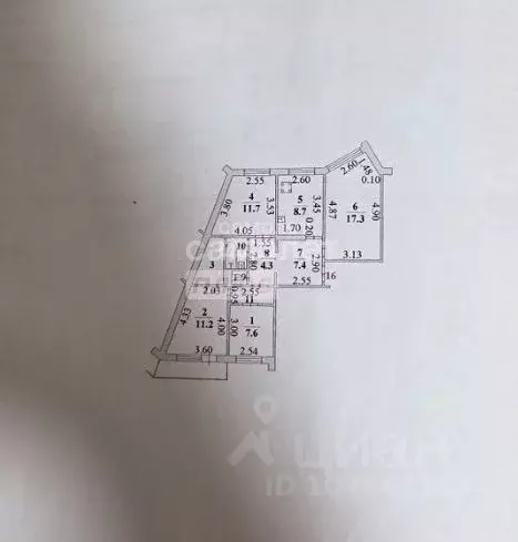 4-к кв. Липецкая область, Липецк Московская ул., 129 (77.7 м) - Фото 2