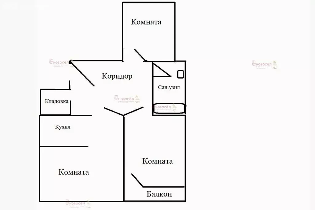 3-комнатная квартира: Екатеринбург, улица Чкалова, 241 (80 м) - Фото 0