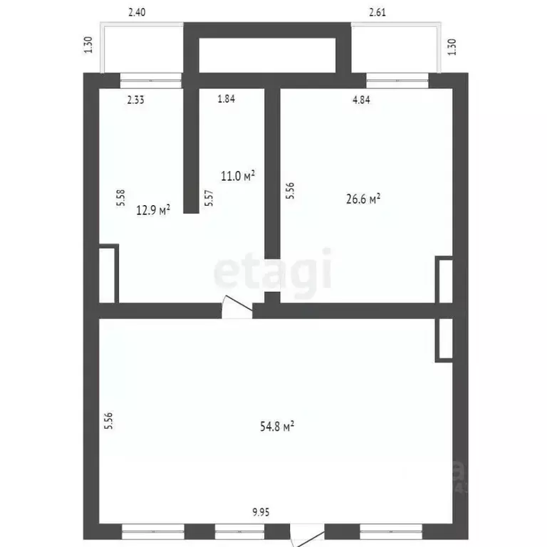 3-к кв. Севастополь ул. Багрия, 81 (105.3 м) - Фото 2