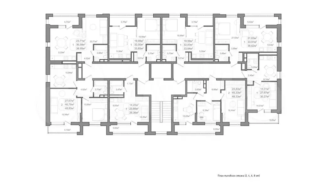 Квартира-студия, 39 м, 2/10 эт. - Фото 1