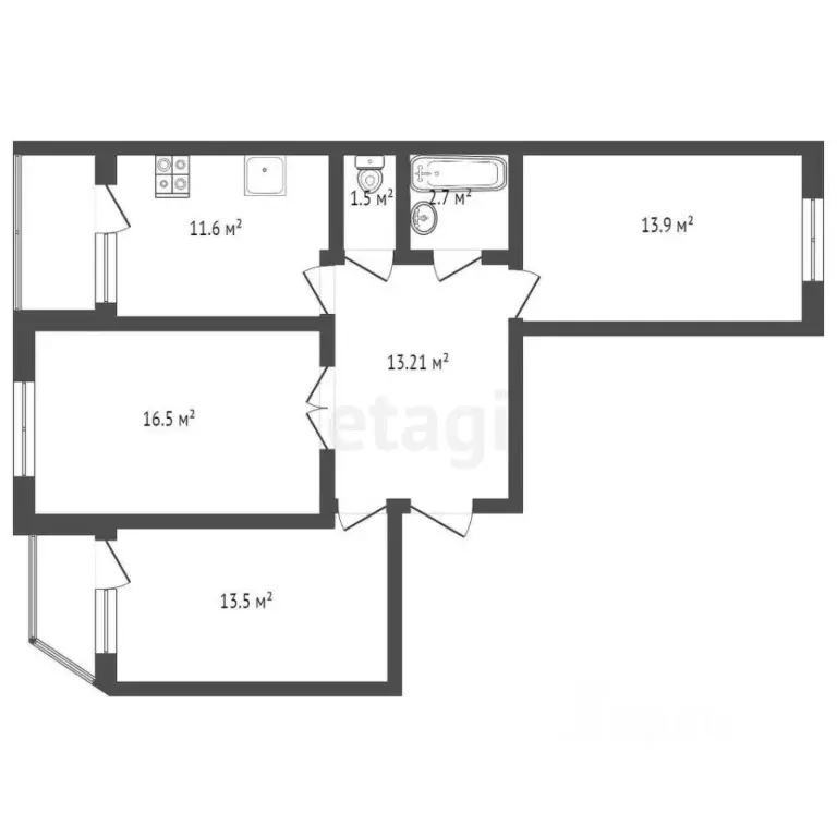3-к кв. Владимирская область, Ковров ул. 9 Мая, 10 (78.58 м) - Фото 1