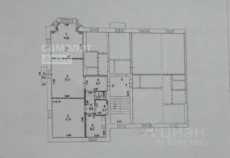 3-к кв. Московская область, Подольск Индустриальная ул., 9/20 (67.8 м) - Фото 2