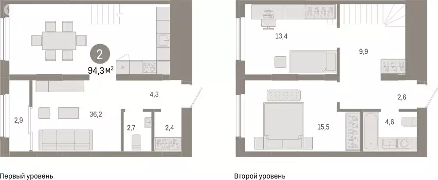 2-комнатная квартира: Новосибирск, Большевистская улица, с49 (94.34 м) - Фото 1