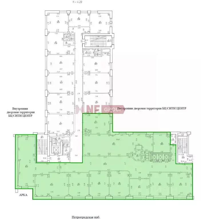 Офис в Санкт-Петербург Петроградская наб., 18 (833 м) - Фото 1