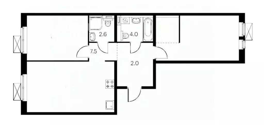 3-к кв. Московская область, Балашиха ул. Реутовская, 29 (68.9 м) - Фото 1