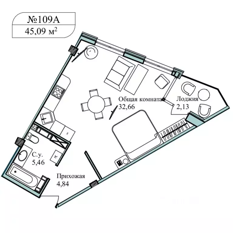 1-к кв. Севастополь ул. Летчиков, 10 (47.3 м) - Фото 0